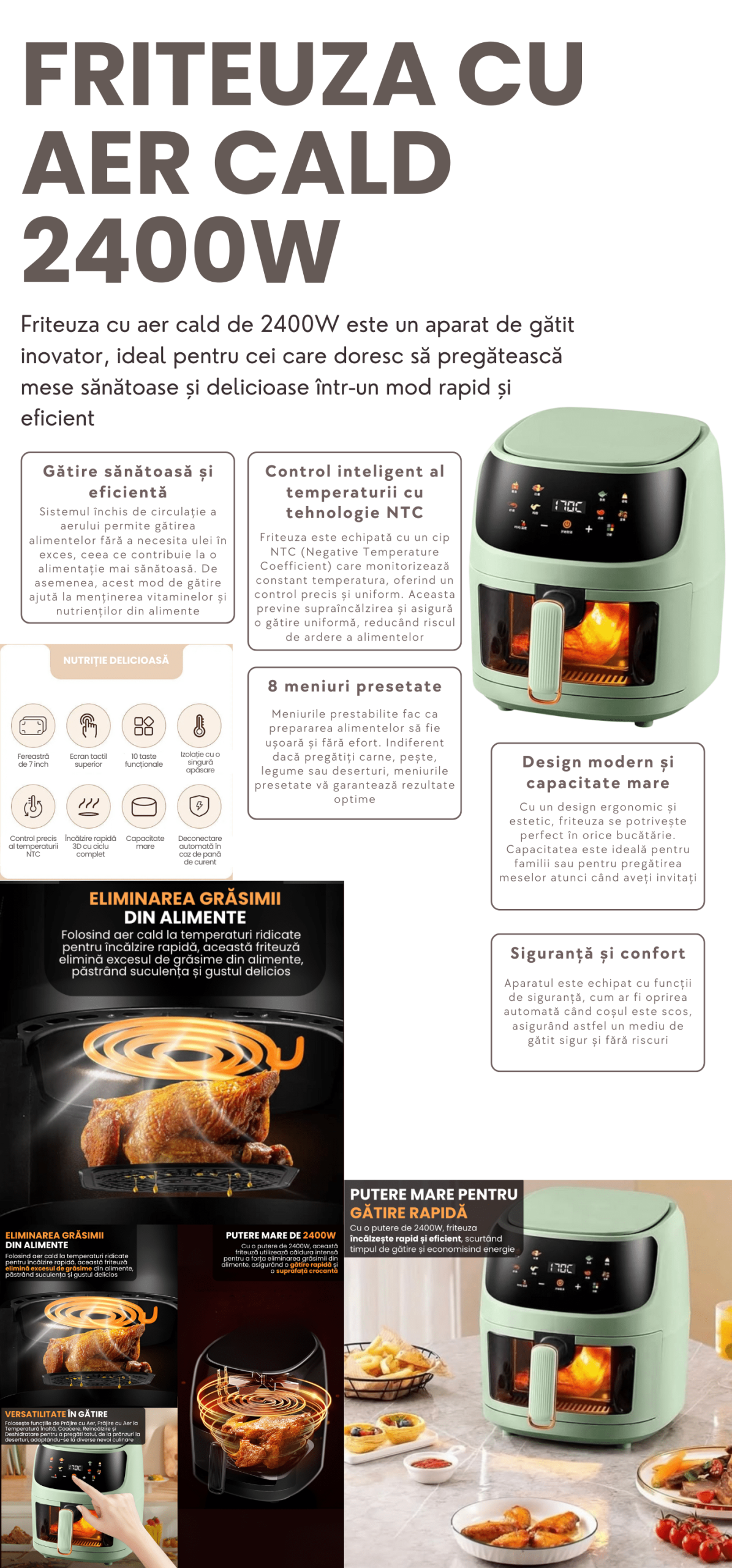 Friteuza cu aer cald Julswayfarer