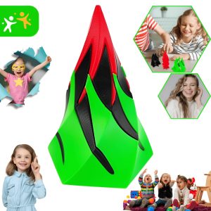 Jucarie 3D Tip Con Spiralat, Full Abundance, Sculptura Fidget Cu Efect De Trecere Continua, Design Interactiv, Material Non-Toxic, Imprimare 3D, Relaxare Tactila, Anti-Stres, Multicolor